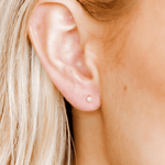 Payton Pearl White Screwback Stud Earrings 3MM | LINNY CO - Grayce's Boutique