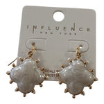 Pearled Heart Drop Earrings - Grayce's Boutique