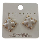 Pearled Heart Studs - Grayce's Boutique