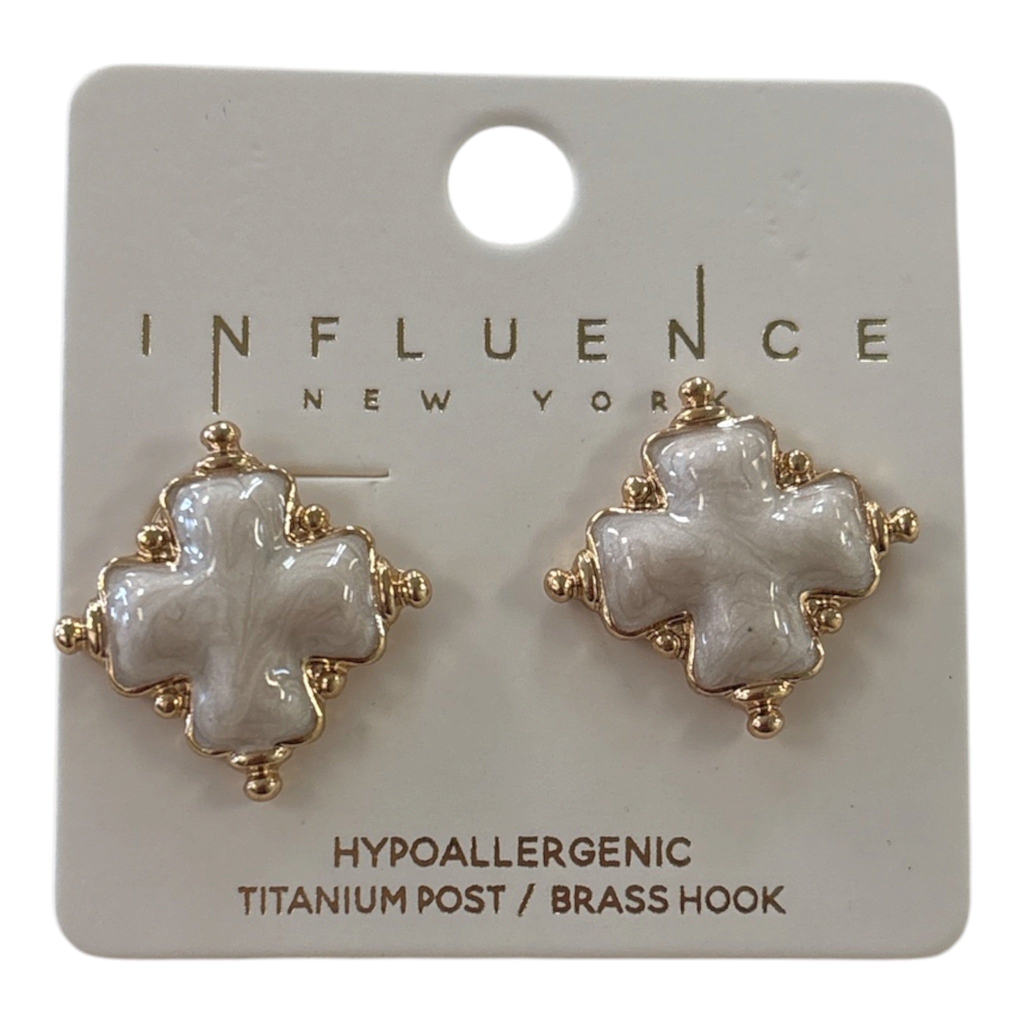 Pearled Heart Studs - Grayce's Boutique