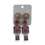 Pink Pearl Nutcracker Earrings - MainStreet Clothing Co.