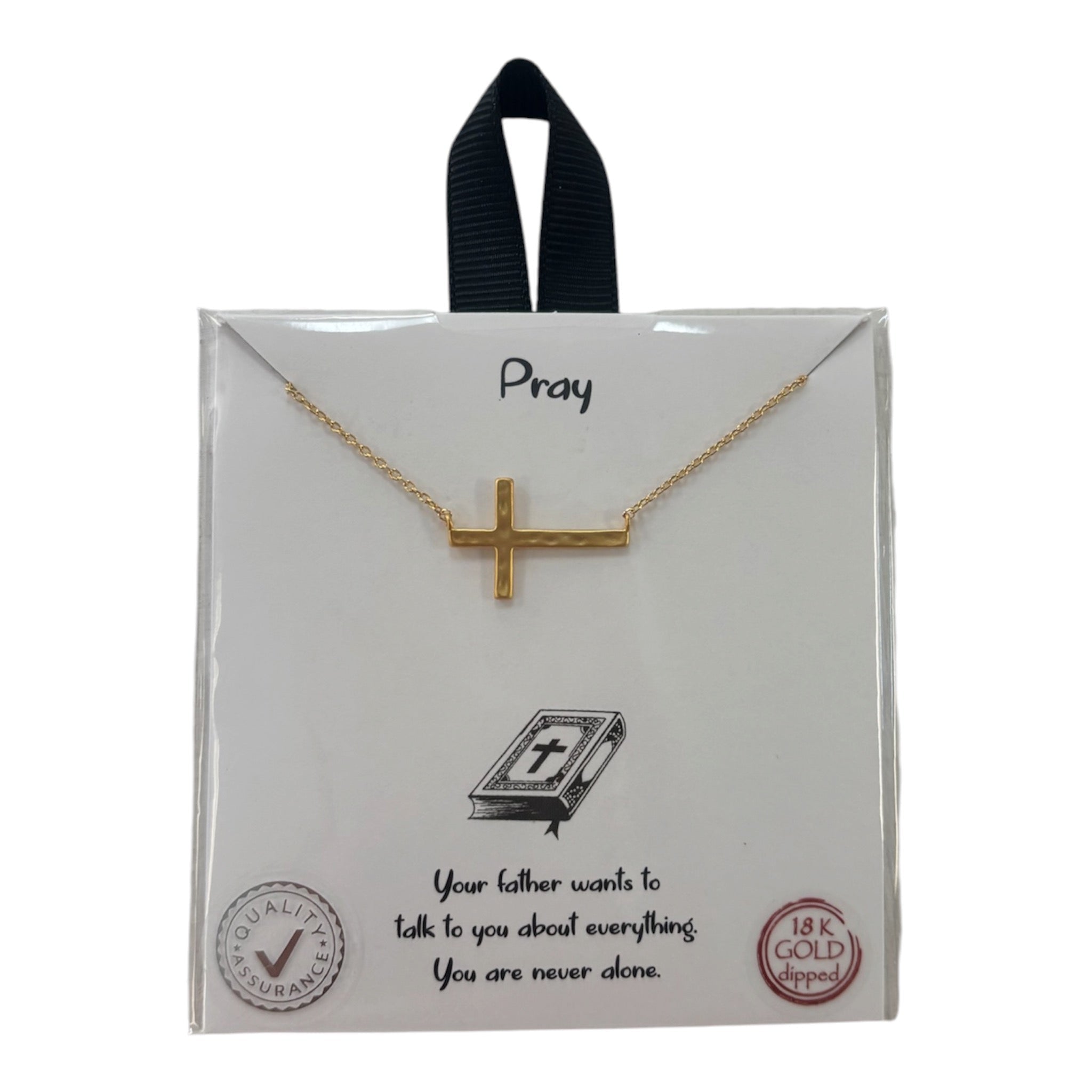 Pray Cross Necklace - Grayce's Boutique