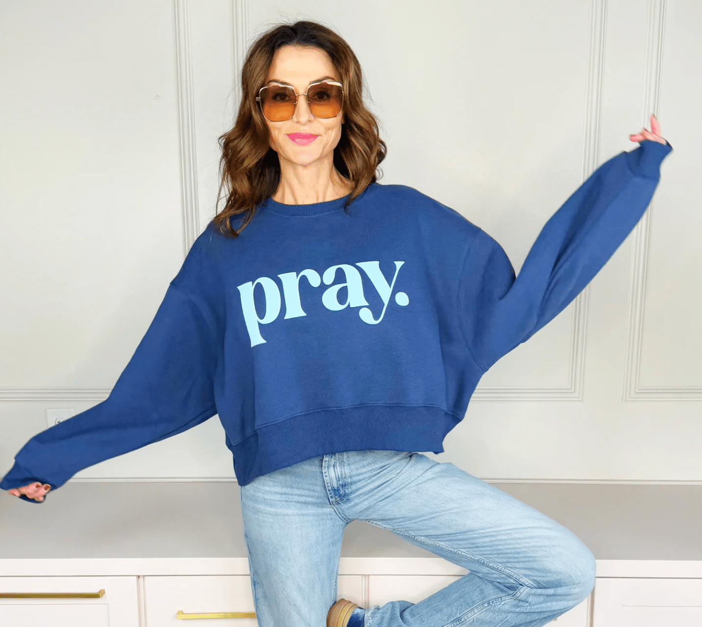 Pray Sweatshirt - Poppy & Pine - Grayce's Boutique