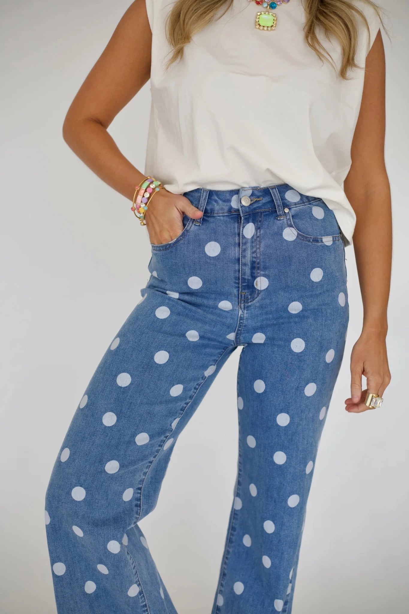 PRESALE 10/20 Denim Dot Denim | Poppy & Pine - Grayce's Boutique