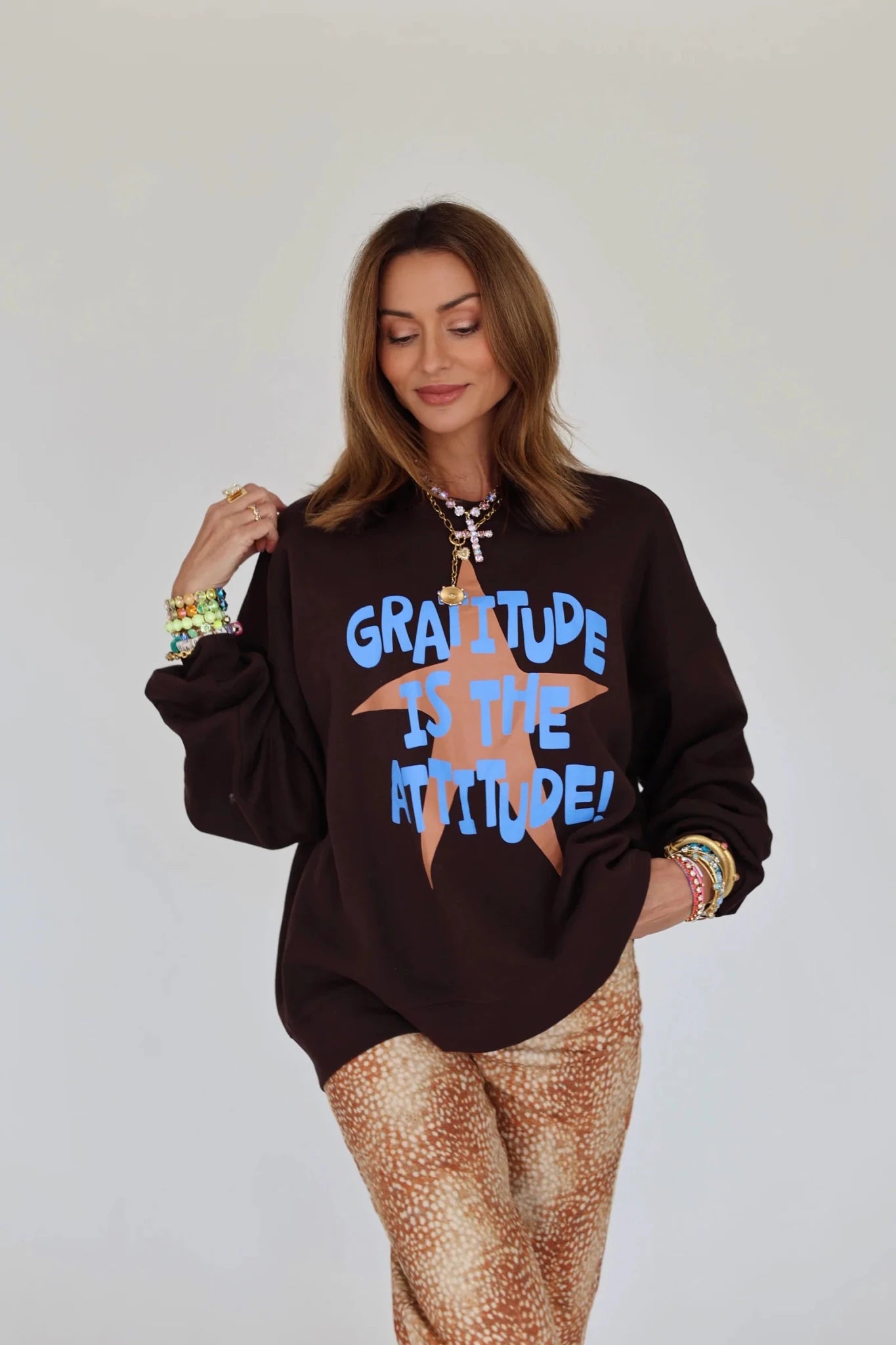 PRESALE 10/20 Gratitude is the Attitude Sweatshirt | Poppy & Pine - Grayce's Boutique