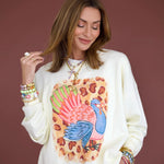PRESALE 10/20 Pretty Thankful Turkey Sweatshirt | Poppy & Pine - Grayce's Boutique