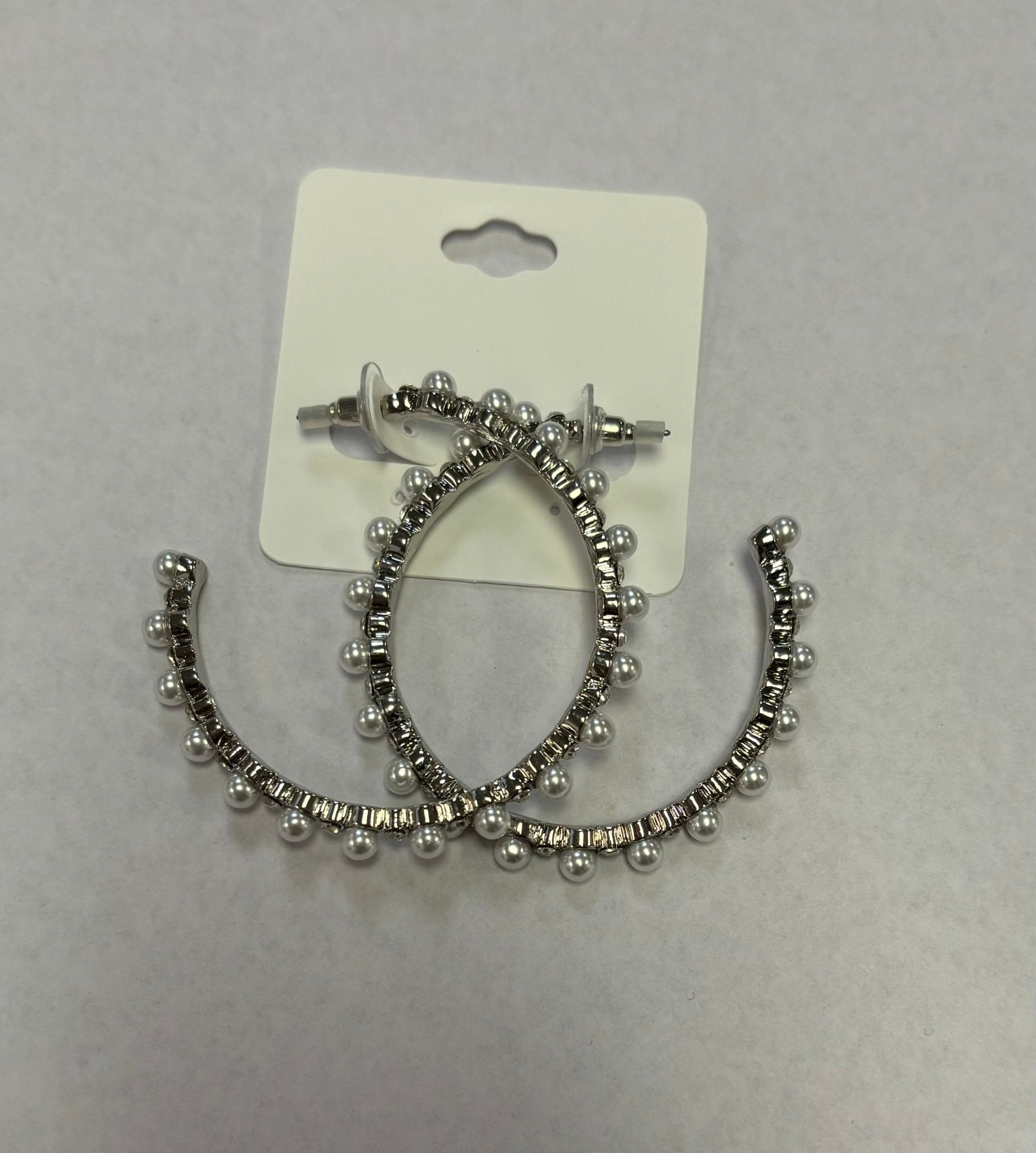 Pretty Pearl Hoops - MainStreet Clothing Co.