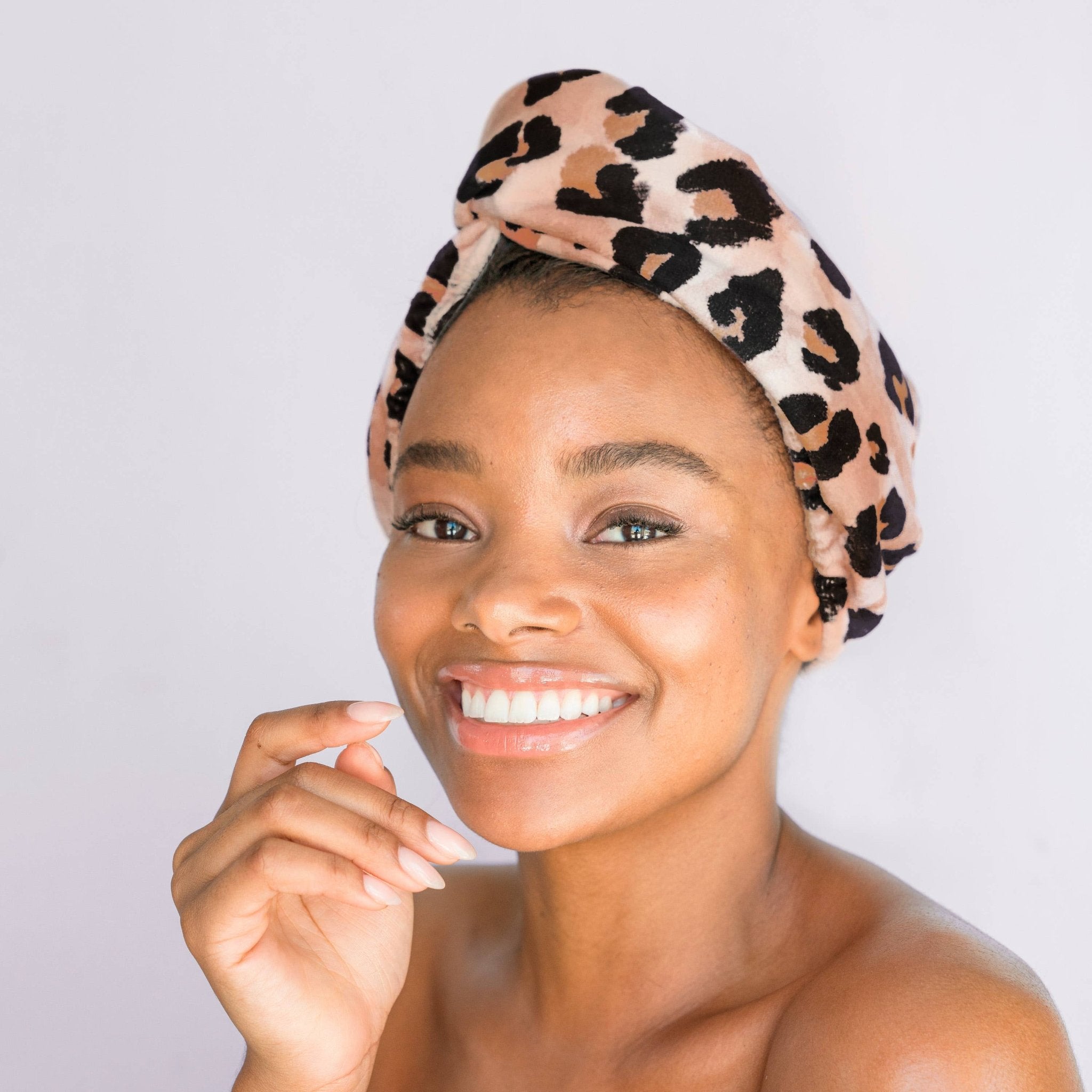 Quick Dry Hair Towel - Leopard - MainStreet Clothing Co.