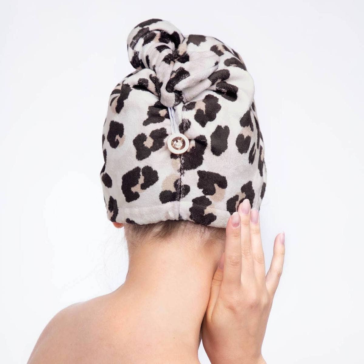 Quick Dry Hair Towel - Leopard - MainStreet Clothing Co.