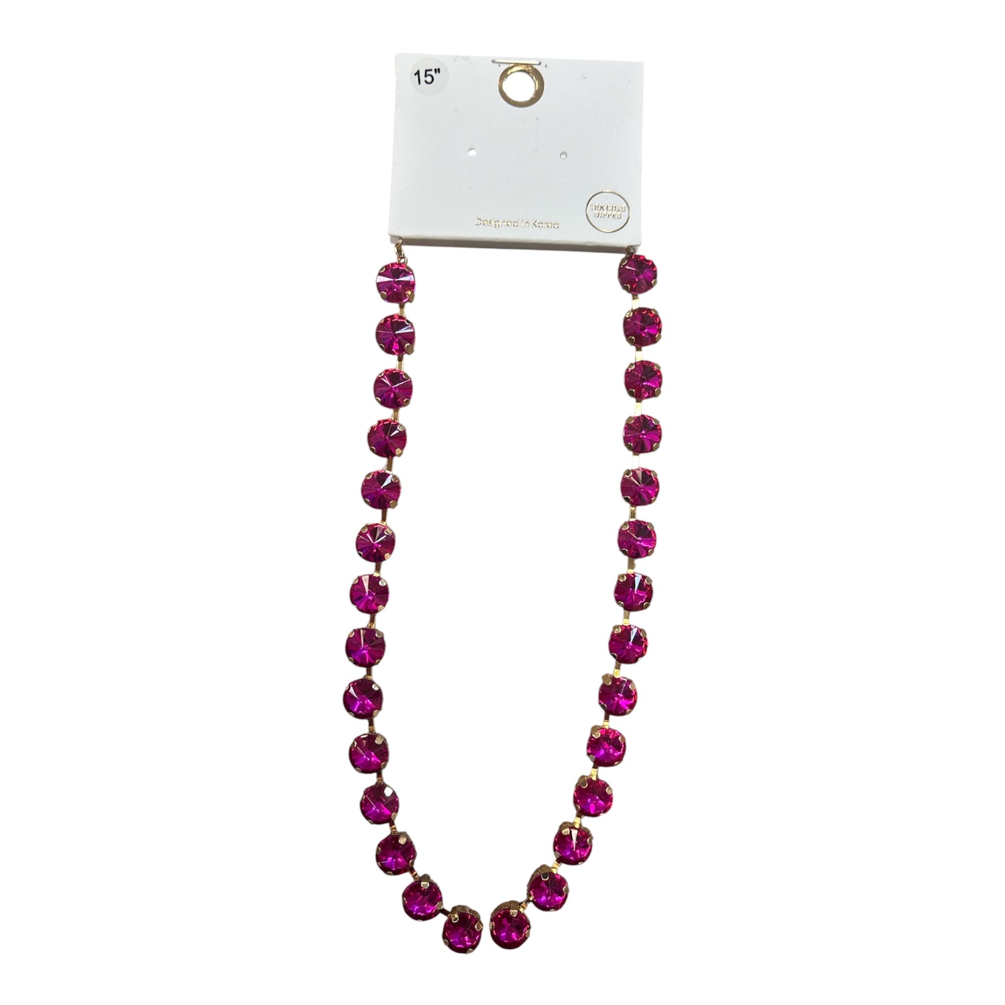 Rachel Necklace | Hot Pink - Grayce's Boutique