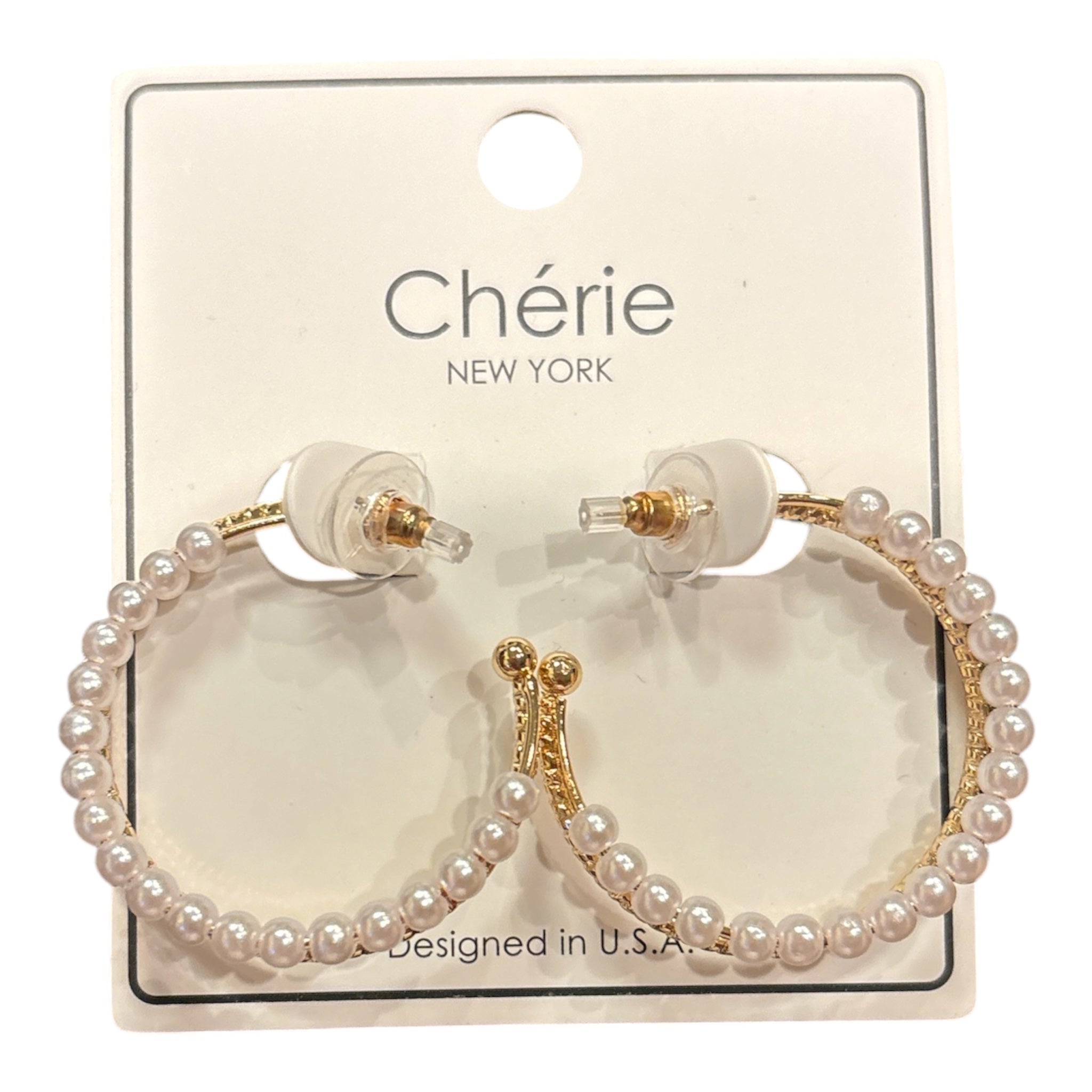 Ready to Dance Pearl Hoop - Grayce's Boutique