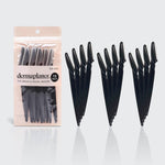 Recycled Plastic Dermaplaners 12pc Set - Black - Grayce's Boutique