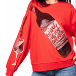 Red Wine is My Valentine Sweatshirt | Queen of Sparkles - Grayce's Boutique