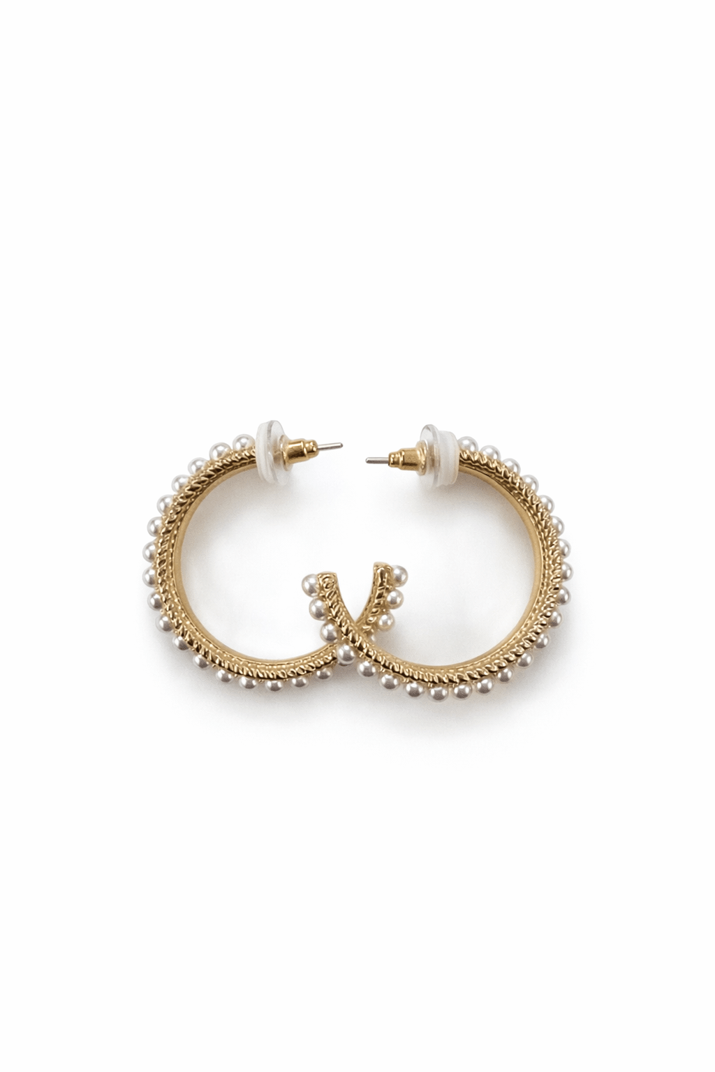 Riley Pearl Hoop - Grayce's Boutique