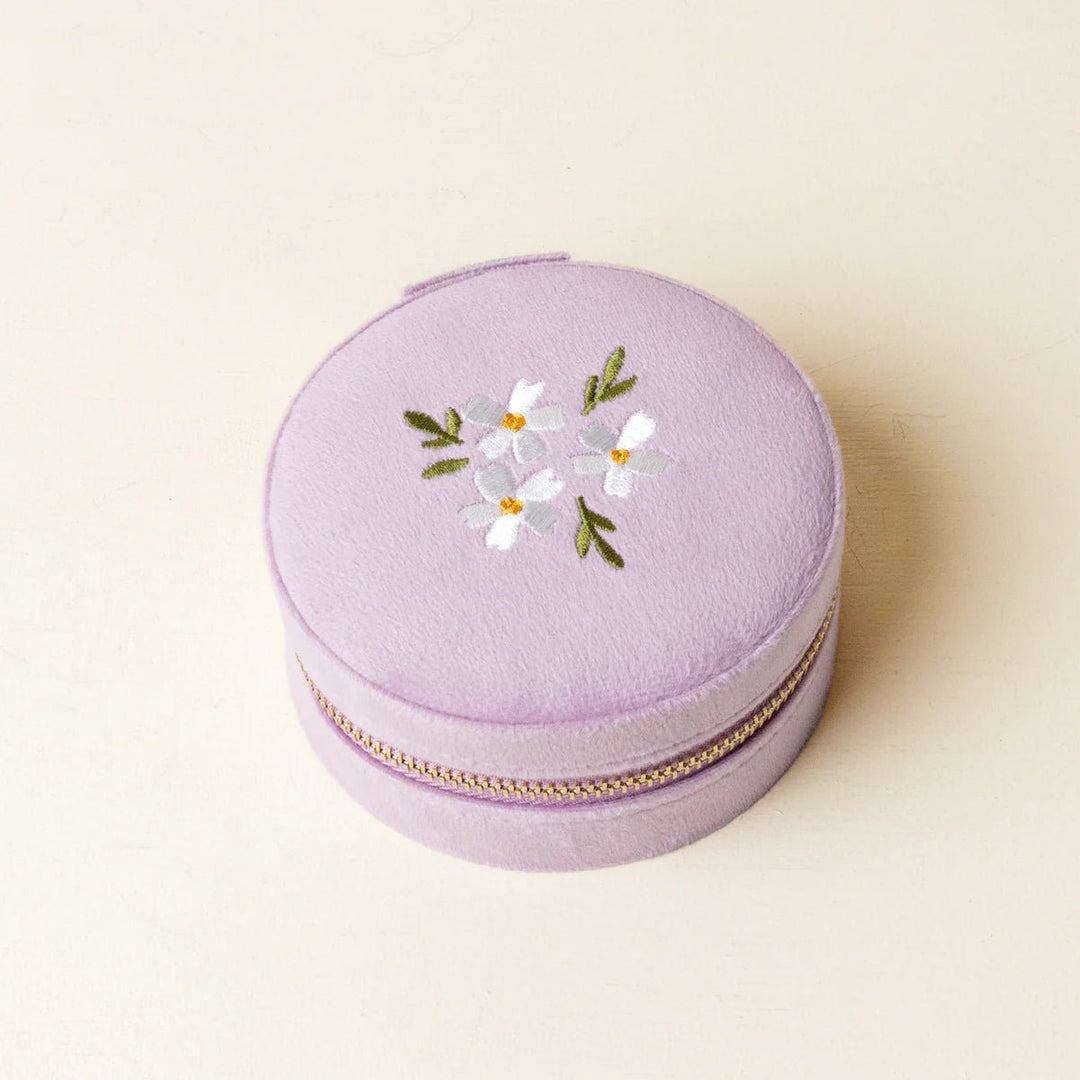 Round Velvet Jewelry Case | The Darling Effect - MainStreet Clothing Co.