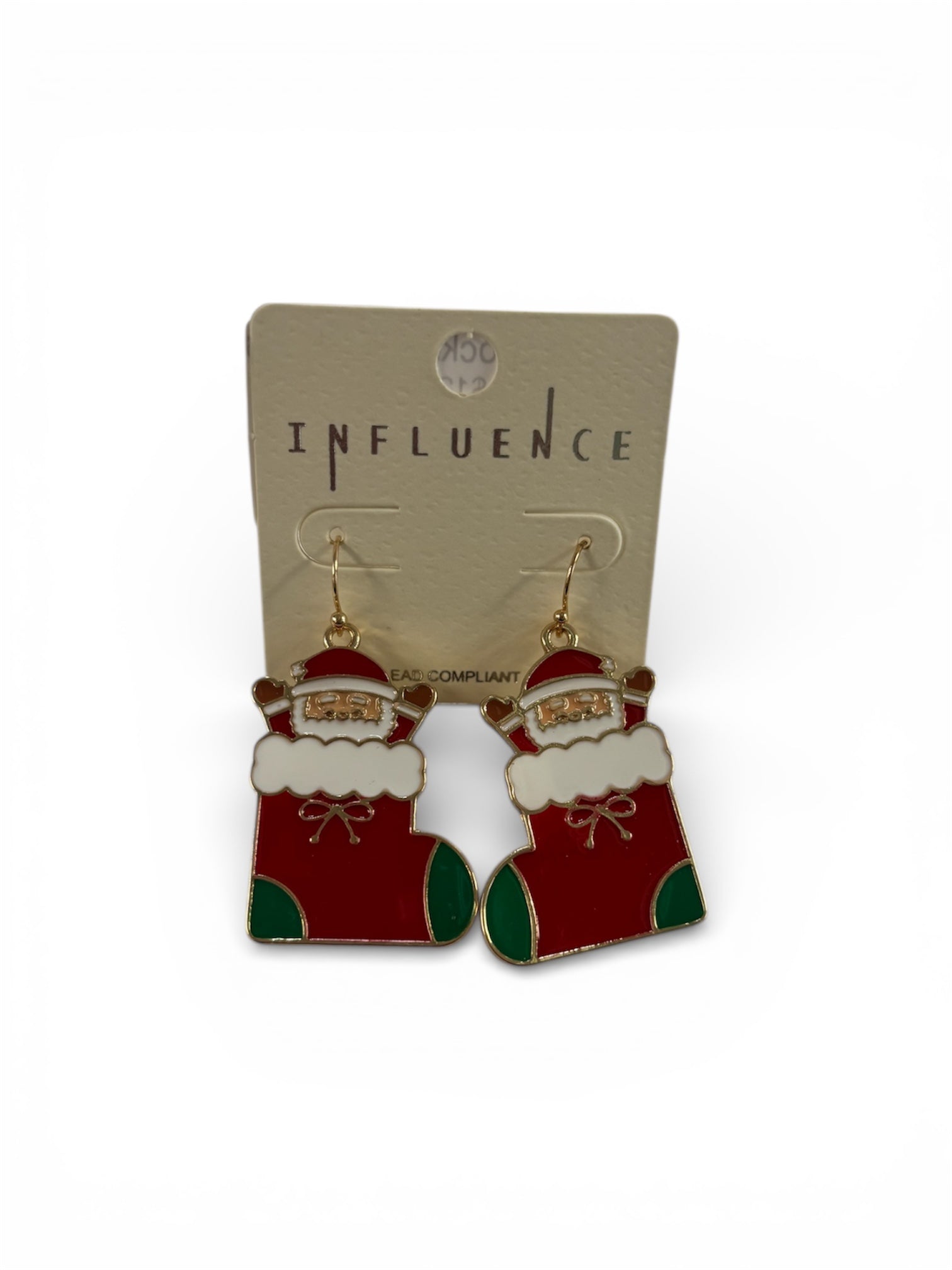 Santa Stocking Earrings - MainStreet Clothing Co.