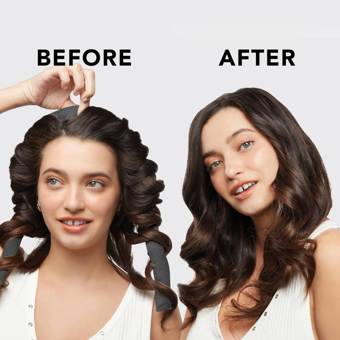 Satin Heatless Curling Set - Charcoal - MainStreet Clothing Co.
