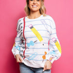 School Supplies Sweatshirt | Queen of Sparkles - MainStreet Clothing Co.