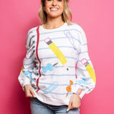 School Supplies Sweatshirt | Queen of Sparkles - MainStreet Clothing Co.