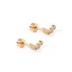 Screwback Stud Earrings - Abigail Sparkle | LINNY CO - Grayce's Boutique
