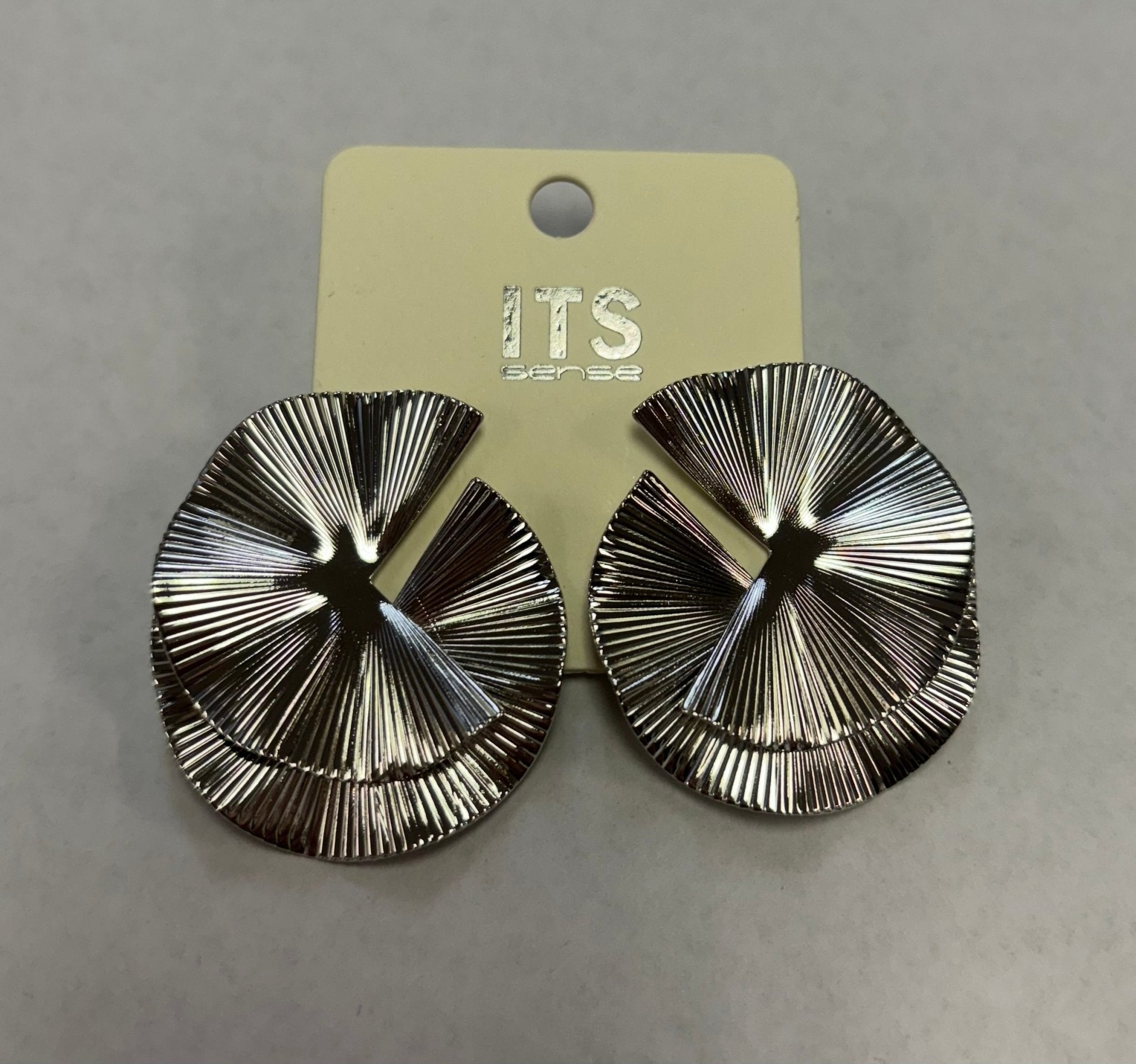 Silver Modern Earrings - MainStreet Clothing Co.