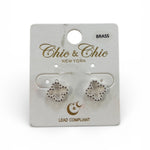 Simple Clover Studs - MainStreet Clothing Co.