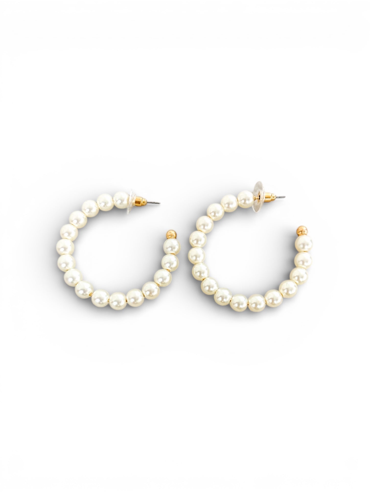 Simple Pearl Hoop - Grayce's Boutique