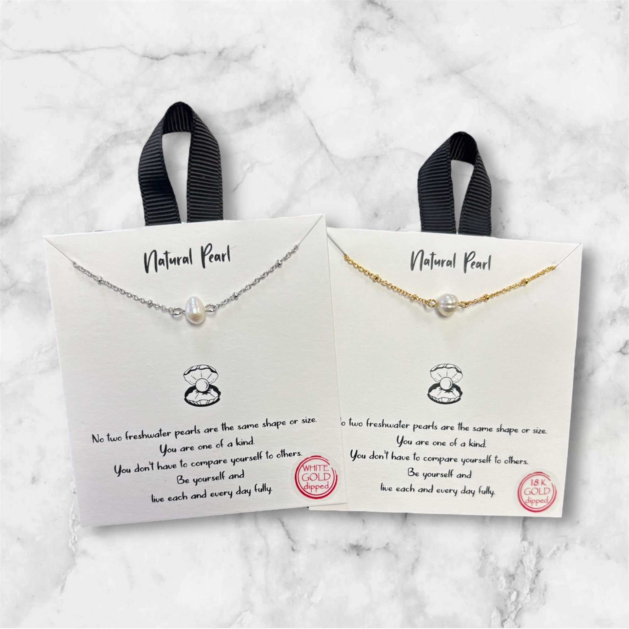 Simple Pearl Necklace - MainStreet Clothing Co.