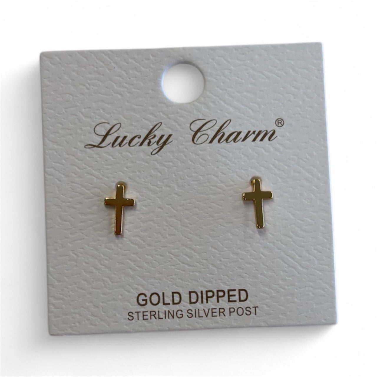 Simple Small Cross Studs - MainStreet Clothing Co.
