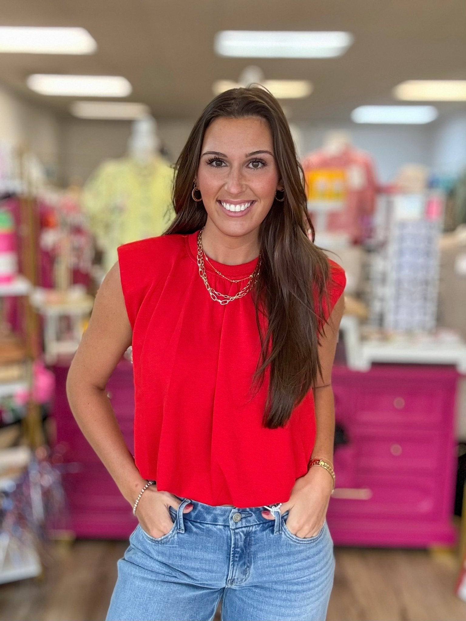 Simple Solid Cap Sleeve Top - Grayce's Boutique