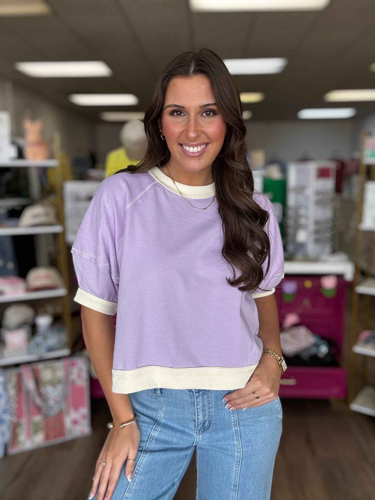 Simply Lilac Top - Grayce's Boutique