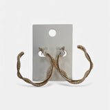 Sleek Pearl Hoops - MainStreet Clothing Co.