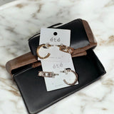 Small Clover Pearl Hoop - MainStreet Clothing Co.