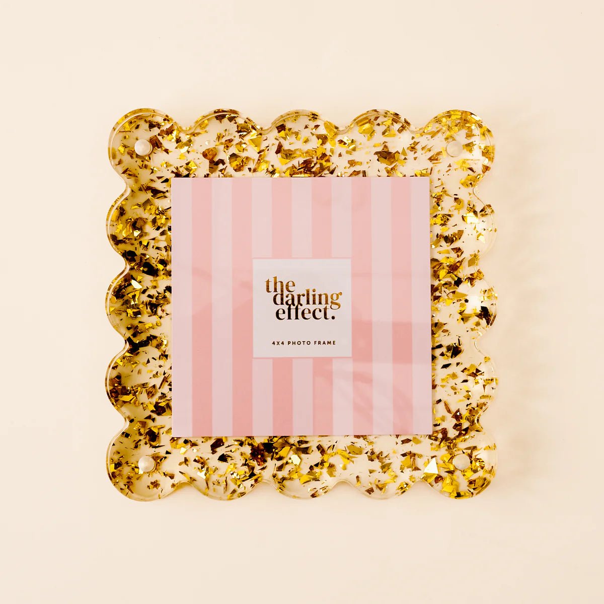 Square Scalloped Acrylic Frame | The Darling Effect - MainStreet Clothing Co.