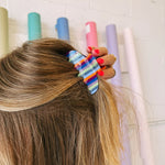 Stripe Hair Clip - Berry | Etta & East - Grayce's Boutique