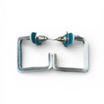 silver square hoops