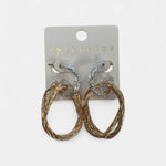 Twisted and Turned Drop Earrings - MainStreet Clothing Co.