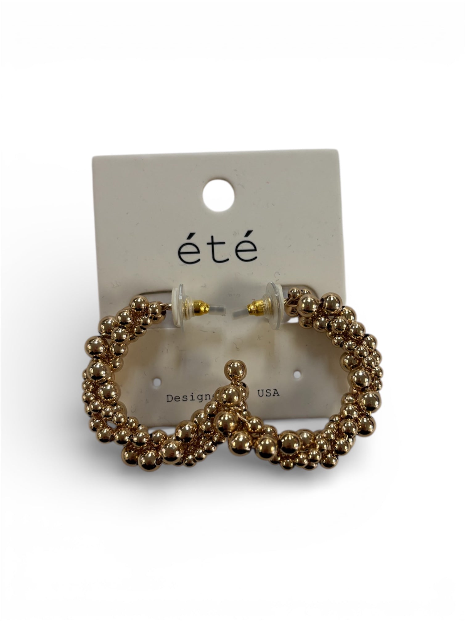 Twisted Gold Hoops - MainStreet Clothing Co.