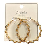Twisted Route Hoop - Grayce's Boutique