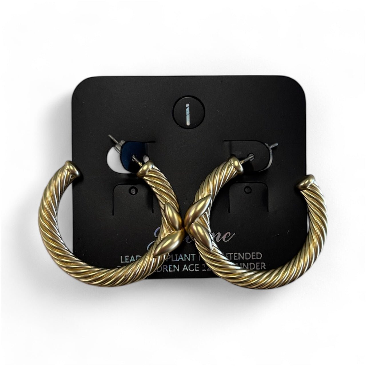 Twisted to Me Gold Hoop - MainStreet Clothing Co.