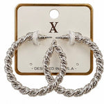 Twisted Turns Hoop Earrings - Grayce's Boutique