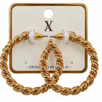 Twisted Turns Hoop Earrings - Grayce's Boutique