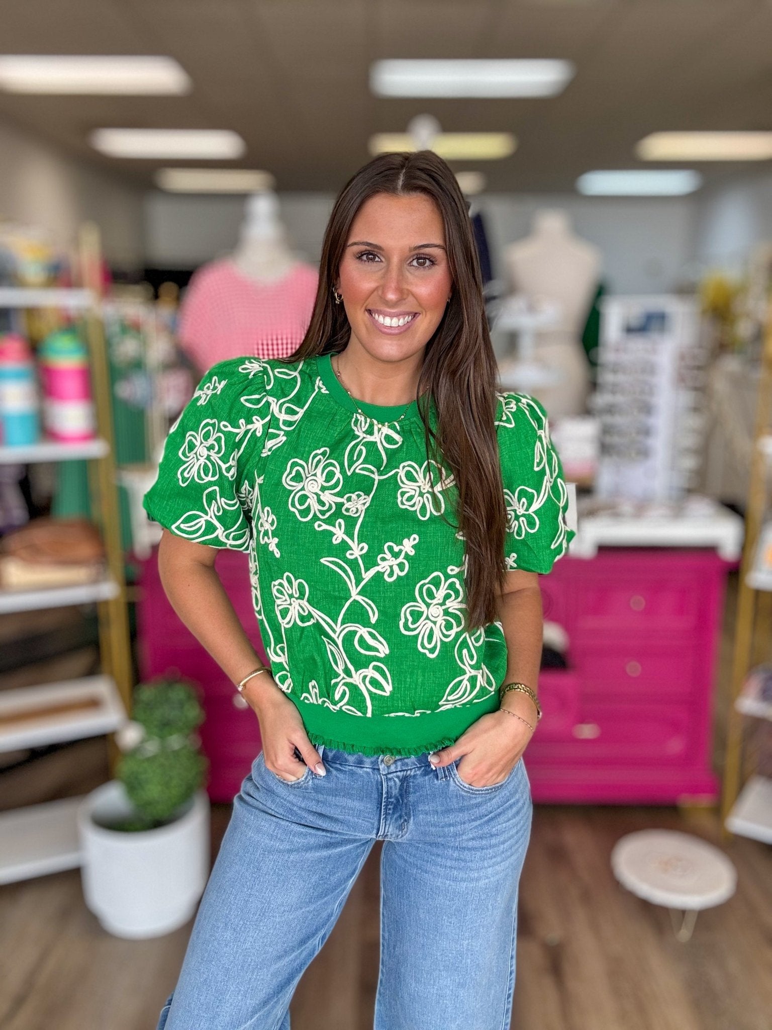 Victoria Floral Top - Grayce's Boutique