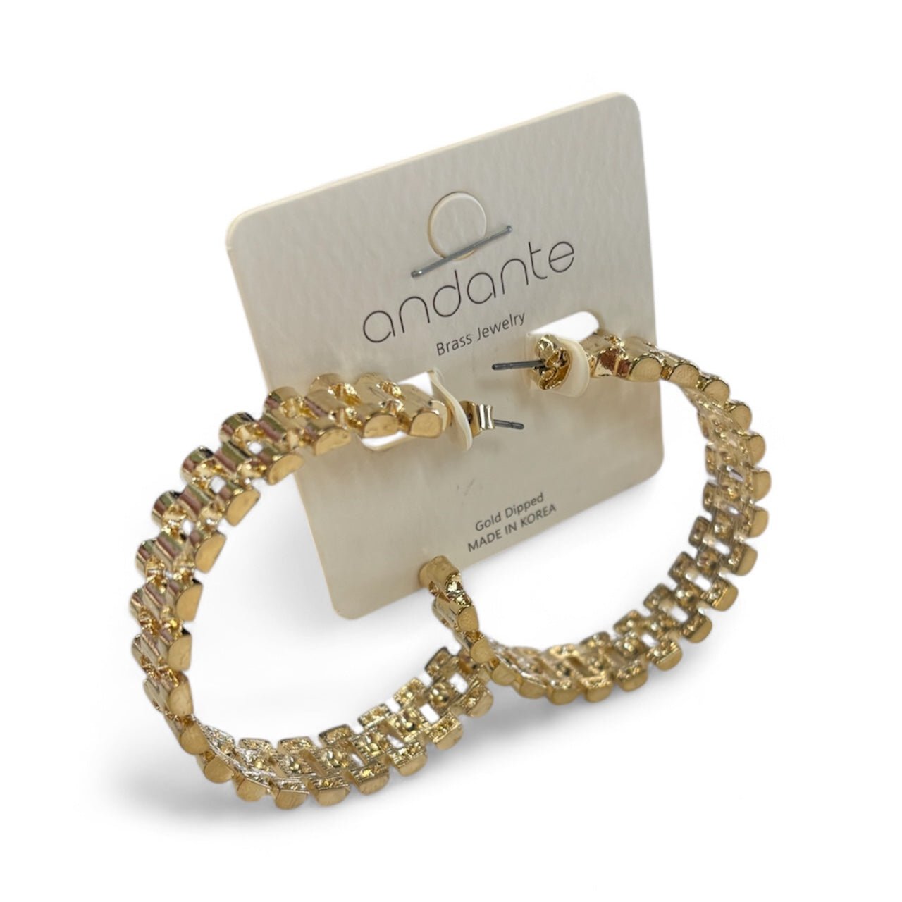 Watch Me Work Golden Hoop - MainStreet Clothing Co.