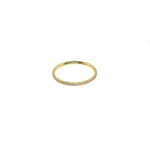 Waterproof Gold Dainty Diamond Ring Band - Grayce's Boutique