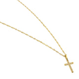 Waterproof Gold Diamond Cross Pendant Necklace - Grayce's Boutique