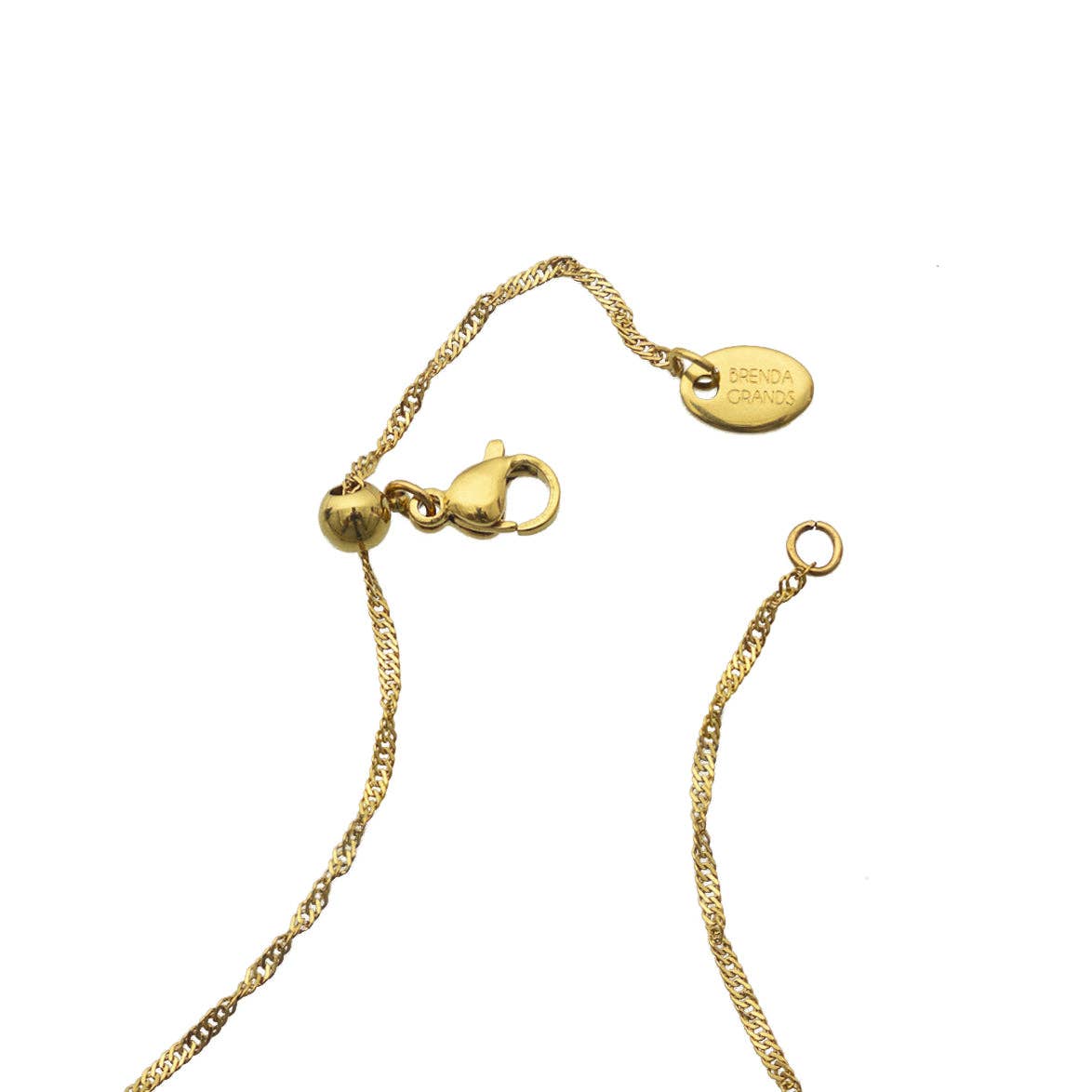 Waterproof Gold Initial Bar Pendant Necklace - Set of 16 - Grayce's Boutique