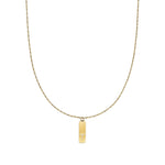 Waterproof Gold Initial Bar Pendant Necklace - Set of 16 - Grayce's Boutique