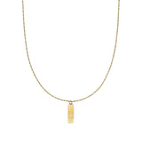 Waterproof Gold Initial Bar Pendant Necklace - Set of 16 - Grayce's Boutique