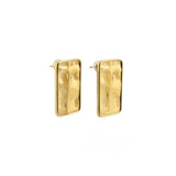 Waterproof Gold Statement Rectangular Earrings - Grayce's Boutique